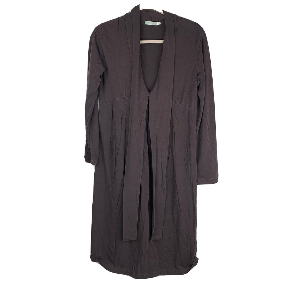 Cadeau Maternity Dress Long sleeve‎ Empire waist Cotton Size S Plum Italian